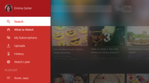 YouTube for TV Redesign