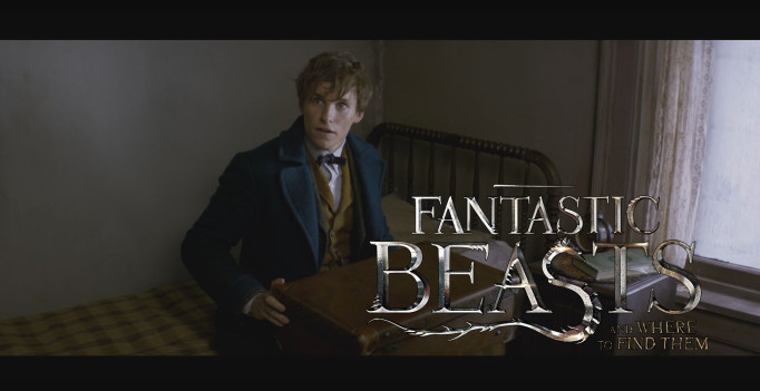 Screen capture from Fantastic Beasts trailer on YouTube, logo by sachso74 on DivientArt