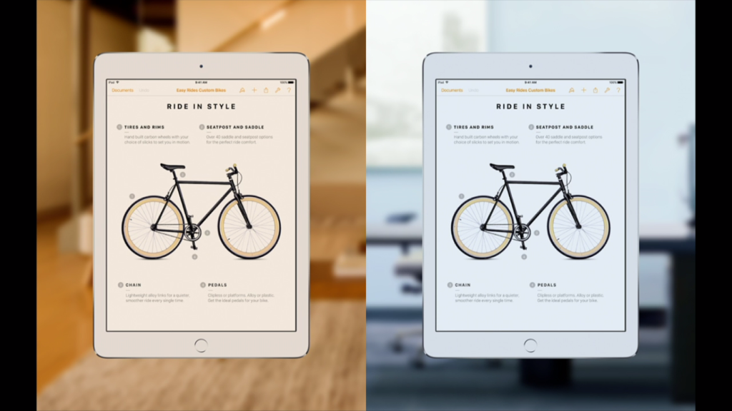 iPad Pro's True Tone Display feature