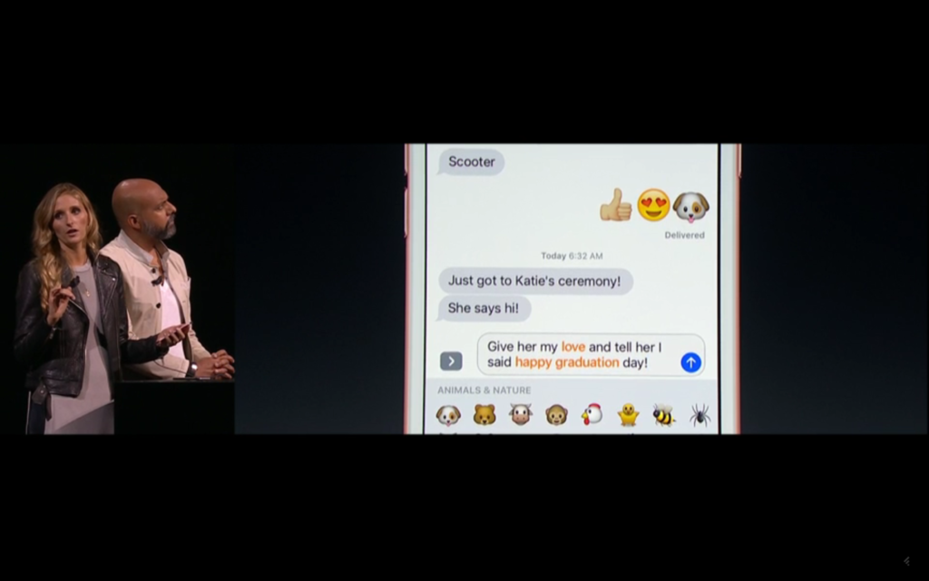 Apple Keynote June 2016 (Emoji Messages Demo)