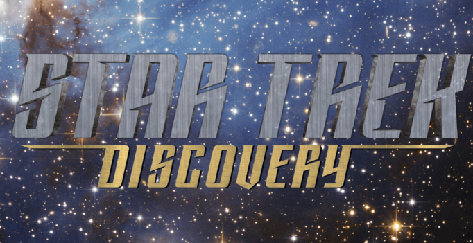 Starsinthesky by European Space Agency, Star Trek Discovery logo via CBS