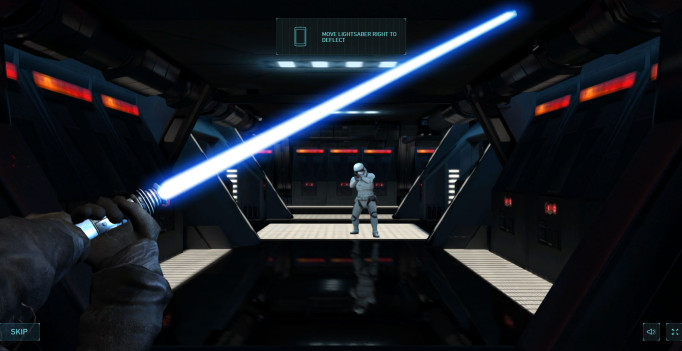 Screenshot from Star Wars Lightsaber Escape